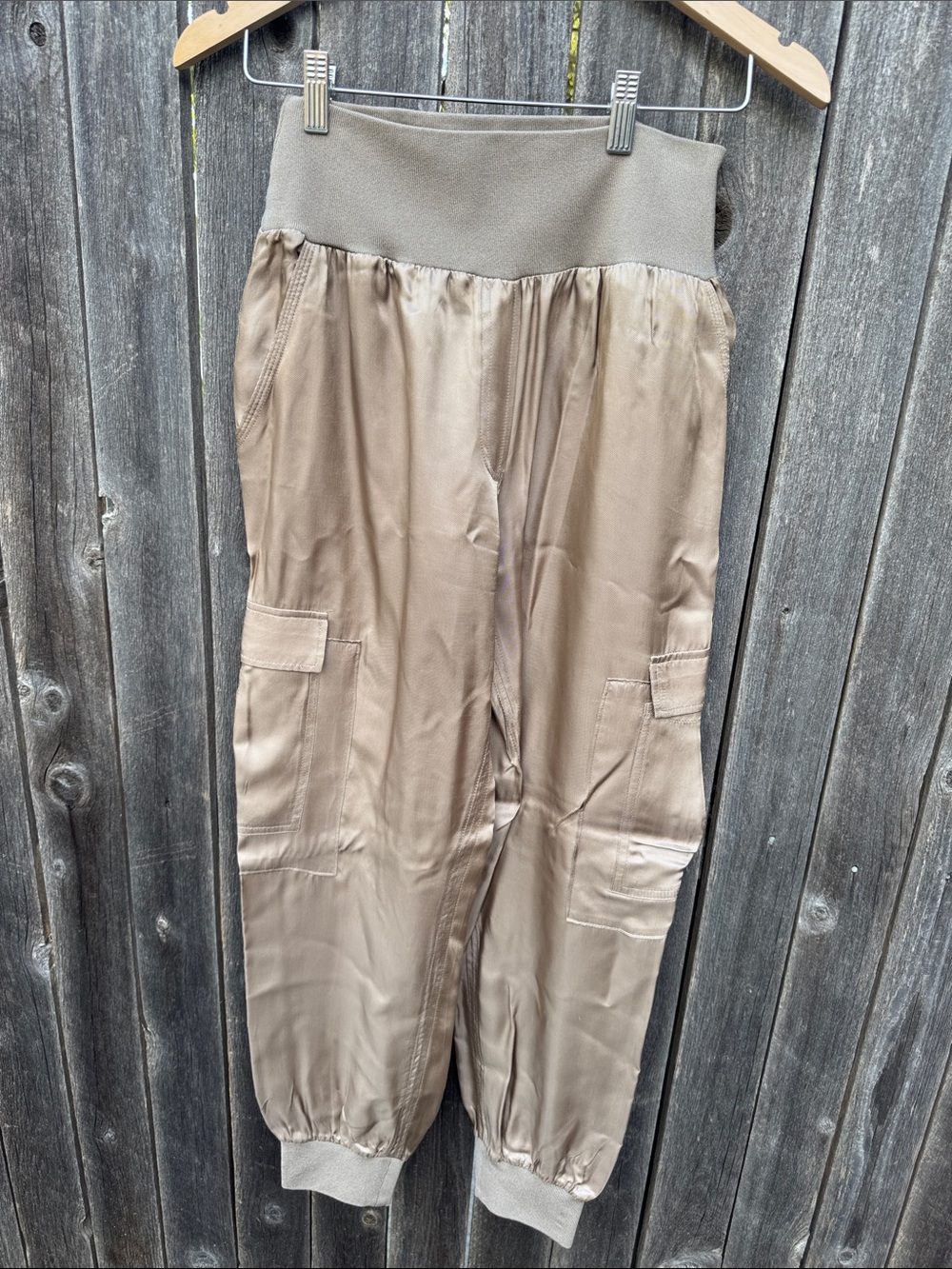 cinq a sept Taupe Utility Cargo Jogger Pants